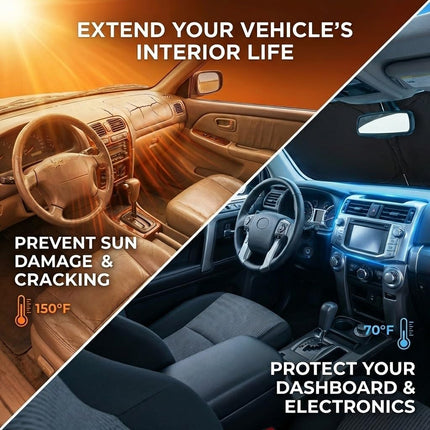 for Chevy Silverado 1500 Sun Shade Windshield Cover - Custom Fit Silverado 1500 Accessories 2019-2025 2026 Sunshade Foldable UV Protection & Heat Shield Sun Visor Accessories