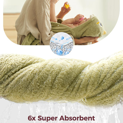 Hooded Baby Towels, 2 Pack with Health Label