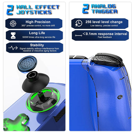 arVin Mobile Gaming Controller for iPhone, Android with Phone CASE Support & Green Light, Wireless Gamepad for iPhone/iPad/Samsung/Tablet/Switch/PS4/PC-Play Xbox Cloud Gaming/PS Remote Play/Steam Link