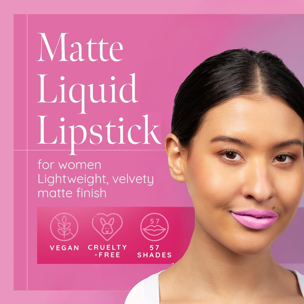 Matte Liquid Lipstick | Baby Pink Light Pink Lip Color - photo 2