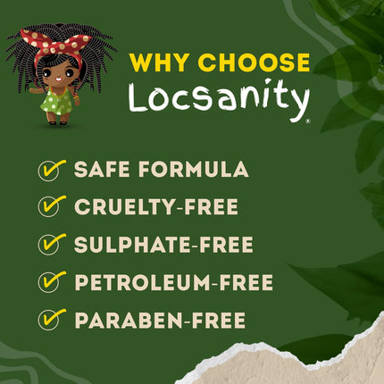 Loc Spray - Locsanity Daily Moisturizing Refreshing Spray for Dreadlocks, Locs, Sisterlocks - Passion Fruit Hair and Scalp Moisturizer for Dry Locs, Braids - Lightweight Plant-Based Care (4 fl oz)
