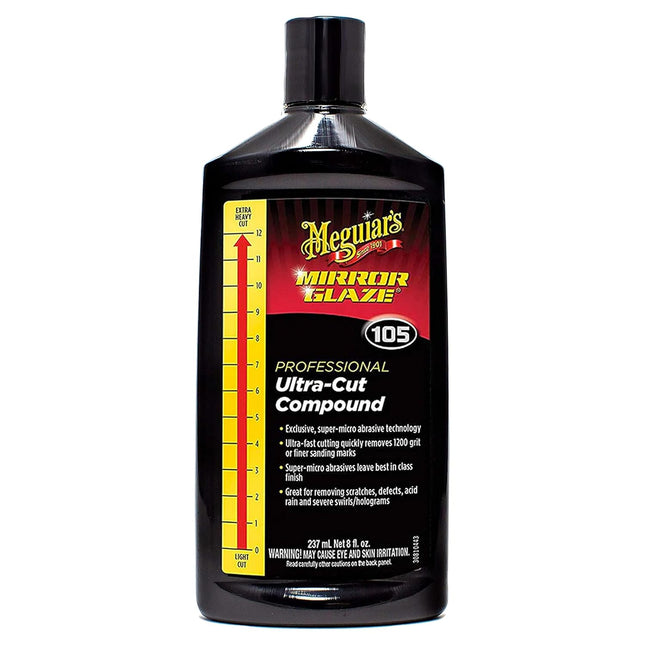 Mirror Glaze M105 Ultra-Cut Car Rubbing Compound, 8 oz
