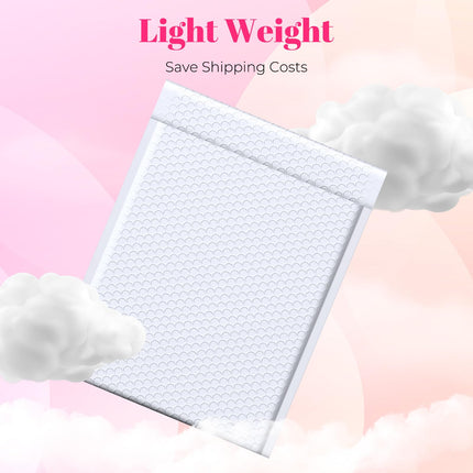 Bubble Mailers 10x13" Padded Envelopes White 40 Pack Waterproof