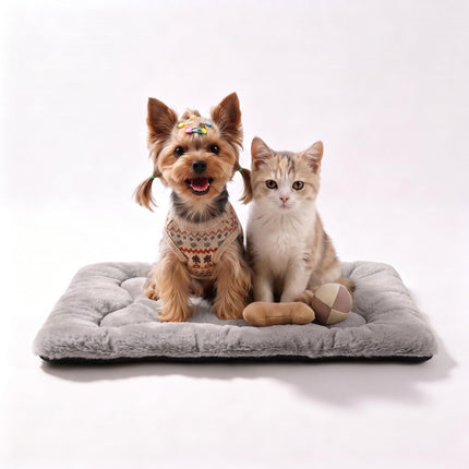 Cama para perro de 36" para jaula metálica, tapete lavable para dormir para mascotas medianas/grandes