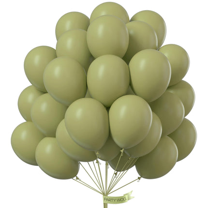 Dark Brown Balloons 100pcs Boho Coffee Neutral Different Sizes