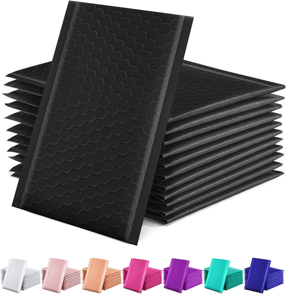 Black Bubble Mailers 4x8 Inches, 50 Pack