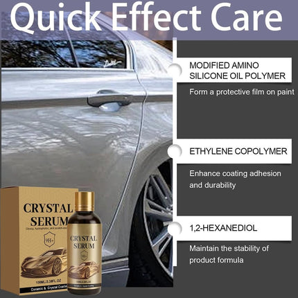 SourcetoHome 100ML PTZ Crystal Serum Advanced Graphene Ceramic Coating for Cars, 9H Hardness, 2PCS Set, Super Hydrophobic Anti-Scratch UV Protection for Vehicle Exterior - General - detail view 2