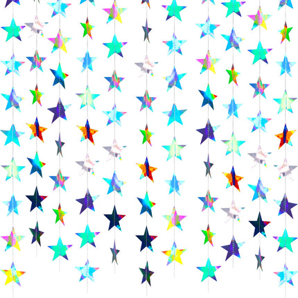 130 ft Star Garland Banner Decor, Gold