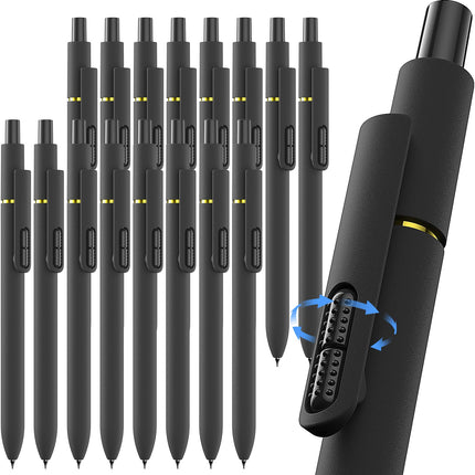 8 Pcs Gel Pens, Quick-Dry Long Lasting Black Ink-0.7mm Fine Point