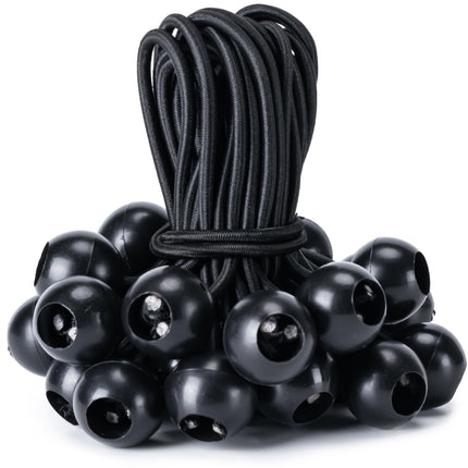 30 Pack Ball Bungee Cord, Heavy Duty Bungie Cord Balls (6",Black/White) - photo 13