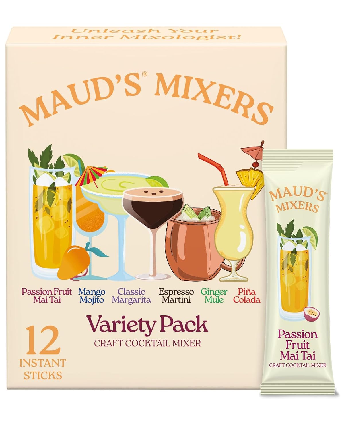 Variety Pack Cocktail Mix, 12 ct, Non-Alcoholic Mocktail Mixer