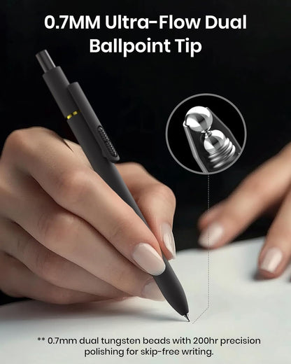 8-Piece 0.7mm Black Ink Gel Pen Set - photo 3