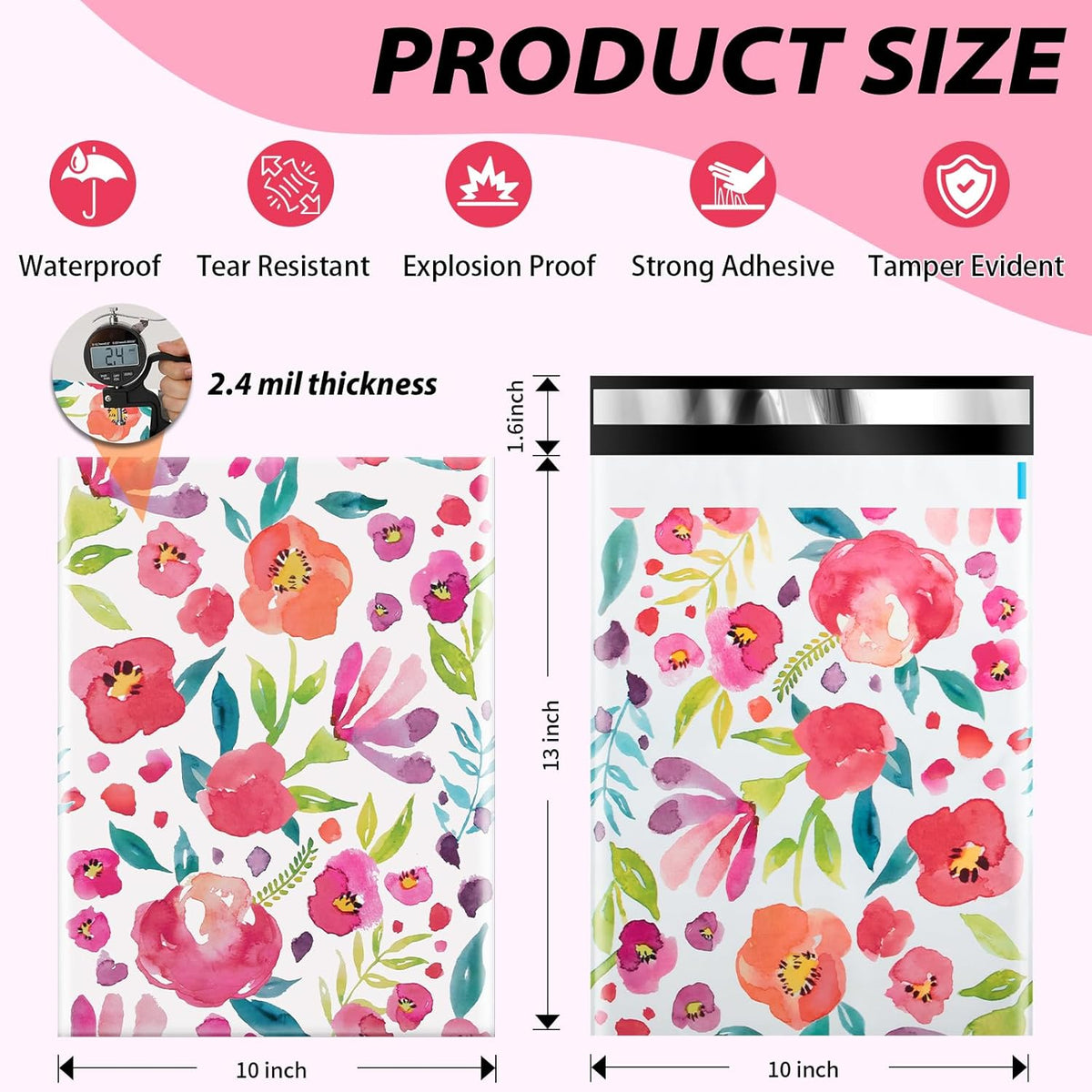 Poly Mailers 10x13, 50PCS Self-Seal Shipping Bags - photo 2