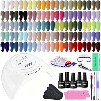 36 PCS Gel Nail Polish Set-32 Colors Gel Polish Kit Base Coat Glossy Matte and Glitter Top Coat Nail - photo 11