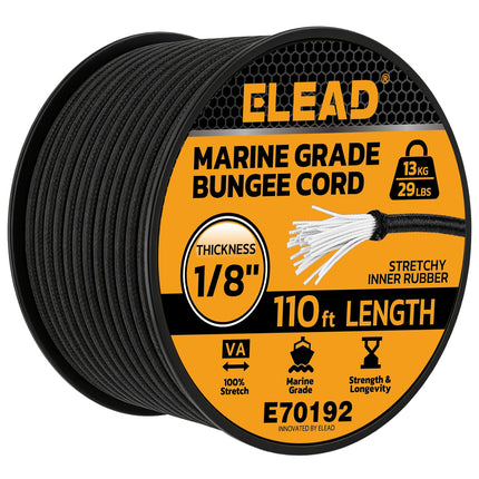 Bungee Cords Heavy Duty Outdoor: 20 Pcs Rubber Bungee Cords with Hooks in a Storage Jar Includes 10", 18", 24", 30", 36", 48" Bungee Cord for Camping, Tent, Fastening Items