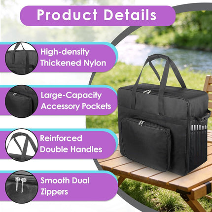 Carrying Bag Compatible with Ninja Slushi Max Slushie Machine FS605, Portable Front-opening Frozen Drink Maker Travel Bag for Ninja Slushi Machine for Easy Carrying and Storage