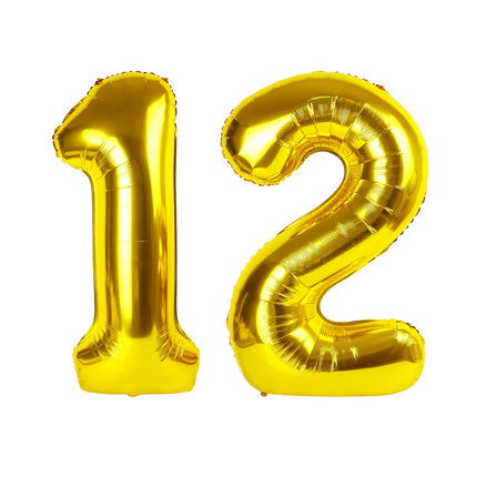 Number Balloons 5 Balloon Blue Birthday Decorations for Men Party, 40 Inch