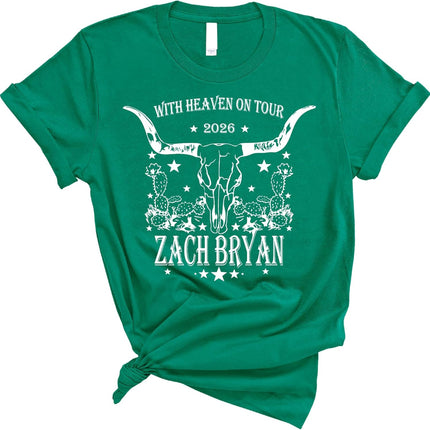 Western Skull Tour Style T Shirt for Country Music Fans, Vintage Americana Graphic Tee for Concert Festivals and Casual Wear