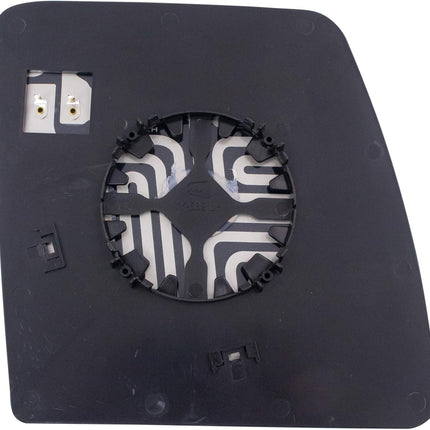 TRQ Driver Side Mirror Glass with Backing Plate Heated Compatible with 2012-2021 Nissan NV1500 2012-2018 NV2500 NV3500