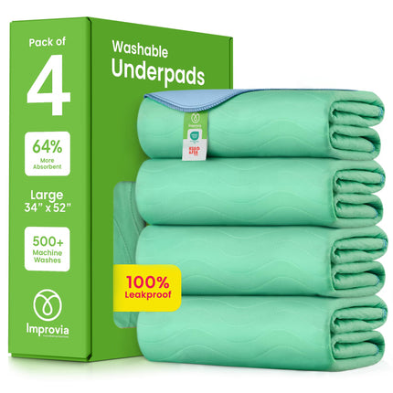 Washable Underpads, Heavy Absorbency Reusable Incontinence Pads