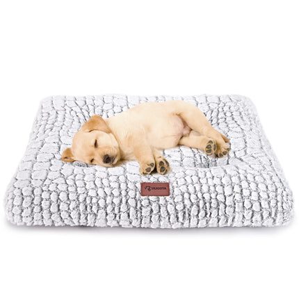 Cama para perro pequeño para jaula, colchoneta blanca 24"x18"