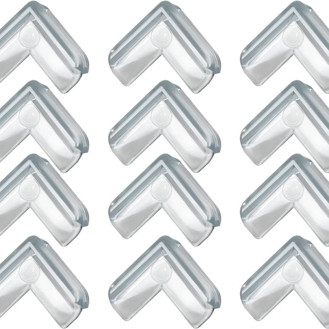 SourcetoHome 12pcs, Table , Baby, Corner Guards for Furniture, Corner Bumpers, Table Corner Protector for Baby - supplement facts label