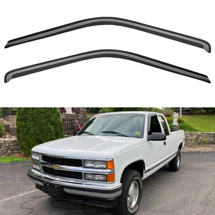 Window Visors Rain Guards for 2017-2026 Ford F250-F550 Super Duty Crew Cab