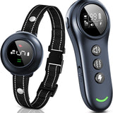 2-in-1 Dog Shock Collar & Dog Bark Collar - Smart Anti Barking Dog Training Collar with 5 Adjustable Sensitivity & 3300FT Remote for All Breeds IP67 Waterproof E-Collar