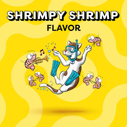 Temptations Cat Treats, Classic Crunchy and Soft Cat Treats, Shrimpy Shrimp Flavor, 3 oz. Pouch (Pack of 12)