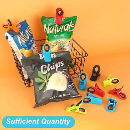 12 Pack Magnetic Plastic Bag Clips for Food Storage - photo 3