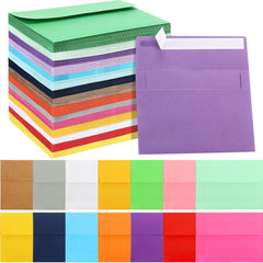 300-Piece A7 Invitation Envelopes, 15 Colors