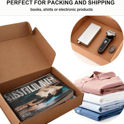 12x9x3 Shipping Boxes 20-Pack, Brown Corrugated Cardboard Boxes for Mailing, Shipping & Small Business Packaging