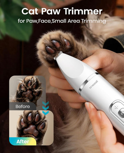 Quiet Cat Clippers for Matted Hair, 3 in 1 Cat Grooming Kit with LCD Display, Cat Hair Trimmer for Paw - photo 5