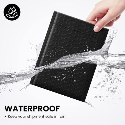 Black 6x10 Bubble Mailers, 100 Pack