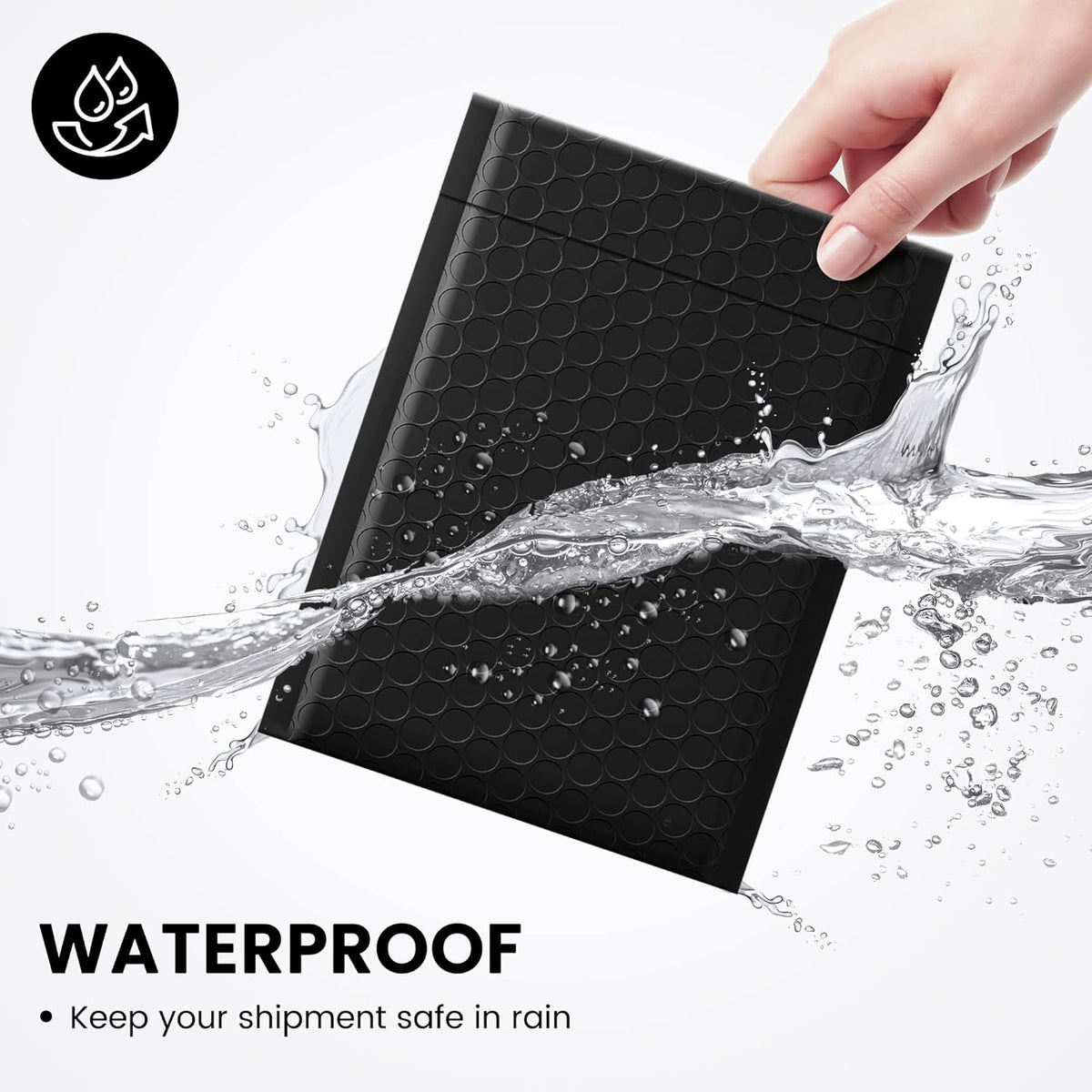Black 6x10 Bubble Mailers, 100 Pack - photo 4