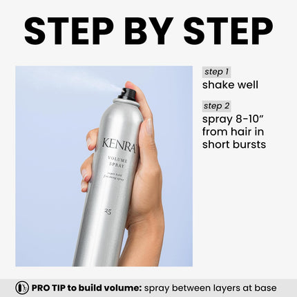 Kenra Professional Volume Spray 25 | Super Hold Finishing & Styling Hairspray | Flake-free & Fast-drying | Wind & Humidity Resistance | All Hair Types