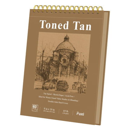 9" x 12" Sketch Book_Top Spiral Bound Sketchbook_100Sheets 68lb/100gsm