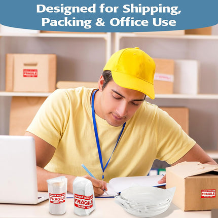 540 pcs Moving Dish Packing Supplies, 290 Cushion Foam Pouches and Sheets, 4 Sizes (16x12", 12x12", 12x7.8", 7.8x7.8") with 250 Fragile Stickers, Foam for Moving, Packaging, Commercial & Household Use