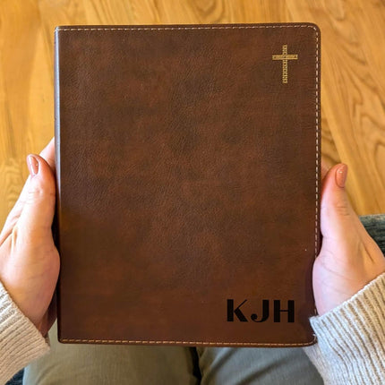 Farm and Posh Personalized NIV Bible, Custom Holy Bible, New International Version (Initials Bottom Right)