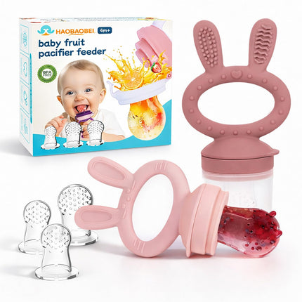 Baby Solids/Frozen Fruit Feeder Pacifier, Infant Teether Toy 4M+, BPA-Free Silicone Pouch & Nipple - photo 11