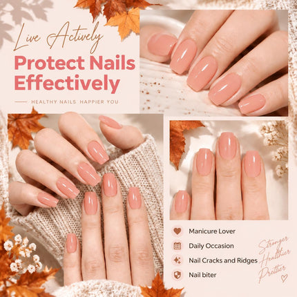 Nail Strengthener and Growth, Nude Natural Glow Nail Polish