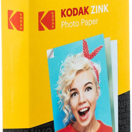 KODAK 2x3 Premium Sticky-Backed ZINK Photo Paper (20 Sheets) - Compatible With Kodak Step, Step Slim, Printomatic, Printomatic+, Smile+, Step Touch