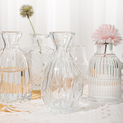 Glass Bud Vase Set of 32 Pcs, Small Glass Vases for Flowers