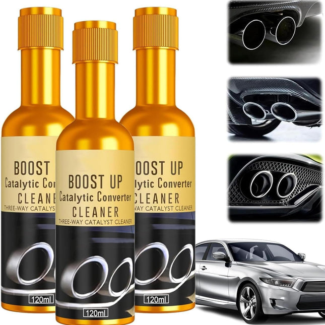 3 PCS Catalytic Converter Cleaner Fuel Additive for Gas and Diesel Cars