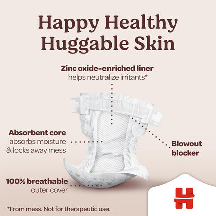 Huggies Size 4 Diapers, Skin Essentials Baby Diapers, Size 4 (22-37 lbs), 150 Count (6 Packs of 25), Packaging May Vary