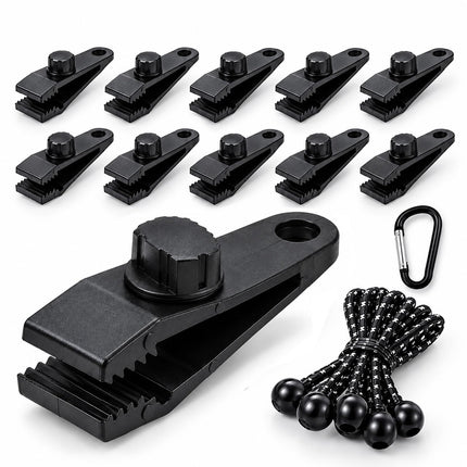 Tarp Clips Heavy Duty, 30 Pcs Plastic Tarp Clamps Set