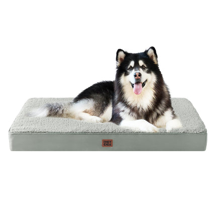 Cama ortopédica para perros grande con funda extraíble lavable, 41IN gris