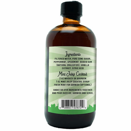 Barrel Roll Bar Essentials Cocktail Mixers - Mint Julep Cocktail Mix - All-Natural Mint Julep Drink Mix - USA Handcrafted Cocktail Syrups - Small Batch Cocktail Bitters with Real Cane Sugar - 8 Ounce
