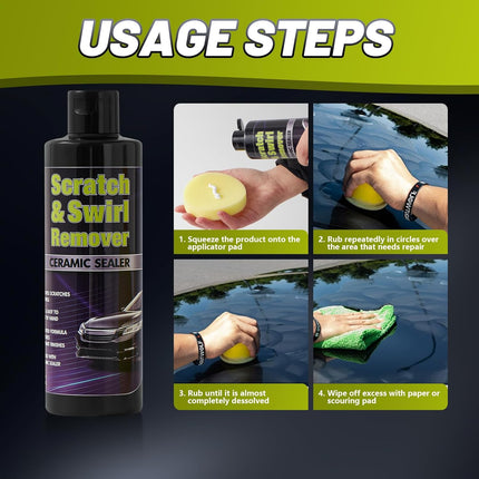 PIMAG Upgraded Car Scratch Remover Kit, Scratch Remover for Vehicles ＆ Cars, Car Paint Scratch Repair, Polishing ＆ Rubbing Compound Paint Restorer with Applicator Pad, add Gloss ＆ Shine 9.2OZ,1 Pack