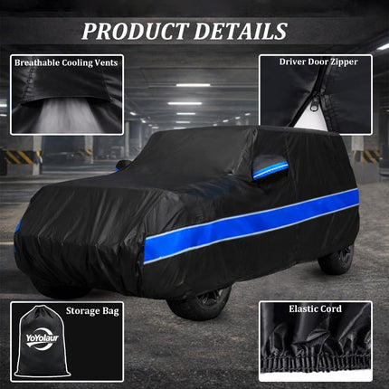 Jeep Wrangler Car Cover Waterproof 2-Door All Season